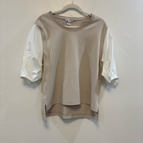 Athleta Harlow Hybrid Tee Shirt Top Beige White
Cotton Blend Size M - Picture 5 of 8